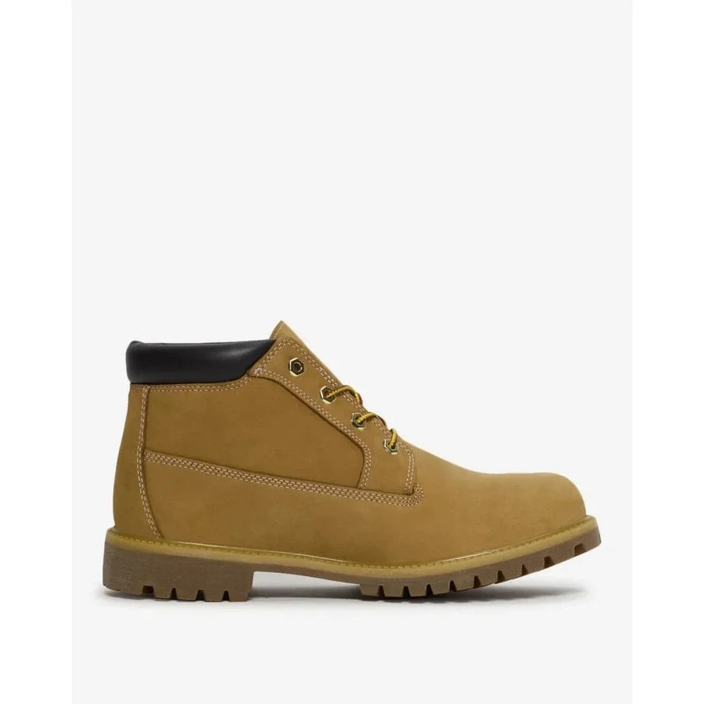 Mens Size 11  - Timberland Rockaway Mid LC Waterproof CH Beige Boots Nubuck